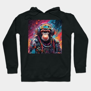 Space DJ Techno ChimPanZ Hoodie